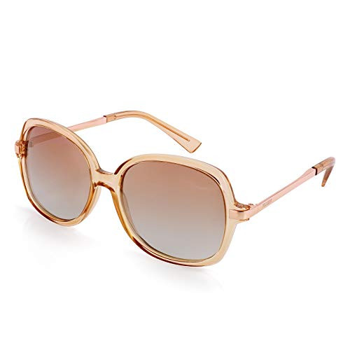 FEISEDY Classic Womens Elegant Polarized Sunglasses Ladies Wide Square Sunglasses Shades B2683