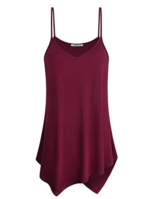 SeSe Code Sleeveless Tops for Women Summer Outfit Ladies Cami Spaghetti Strap Tank Clothes Casual Flowy Hem Shirts Loose Cool Grace Modern Roomy Flared Burgundy Female Camisole Wine Red XXL SeSe Code Sleeveless Tops for Women Summer Outfit Ladies Cami Spaghetti Strap Tank Clothes Casual Flowy Hem Shirts Loose Cool Grace Modern Roomy Flared Burgundy Female Camisole Wine Red XXL