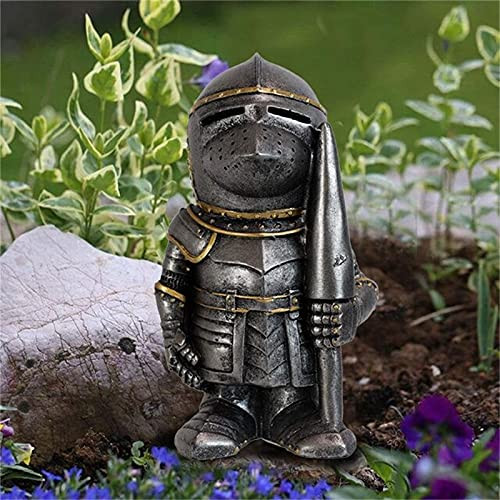 RealKing Knight Gnomes Guard, Knight Guard Sculpture Decor Medieval Knight of The Cross Templar Crusader Figurine, Resin Ornament Sculpture Soldier Miniature Figure Collection Decor RealKing Knight Gnomes Guard, Knight Guard Sculpture Decor Medieval Knight of The Cross Templar Crusader Figurine, Resin Ornament Sculpture Soldier Miniature Figure Collection Decor