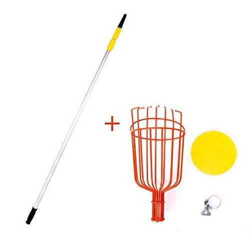TTLike 13ft Fruit Picker Catcher with Aluminum Telescoping Pole Extra Lightweight