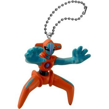 Pokemon Black and White BW Swing Key Chain Winter 2012 Figure - Deoxys