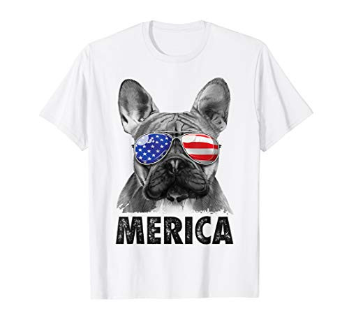 French Bulldog 4th of July Shirts Merica Men Women USA Flag T-Shirt French Bulldog 4th of July Shirts Merica Men Women USA Flag T-Shirt