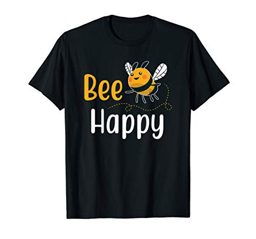 Funny Beekeeper Bee Happy Honeycomb Beekeeping T-Shirt