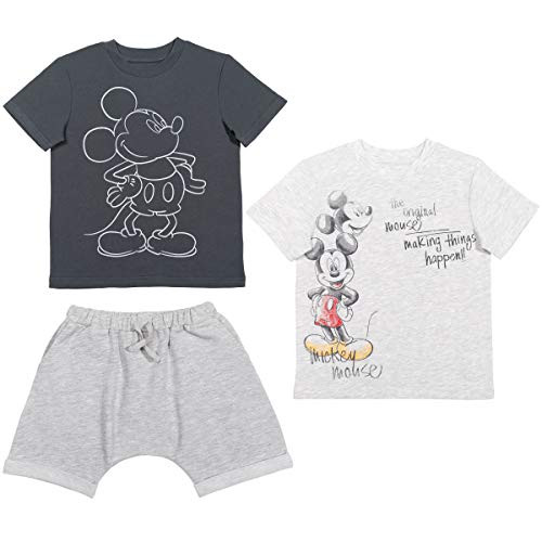Disney Mickey Mouse Toddler Boys French Terry T-Shirt  and  Shorts Set 3T
