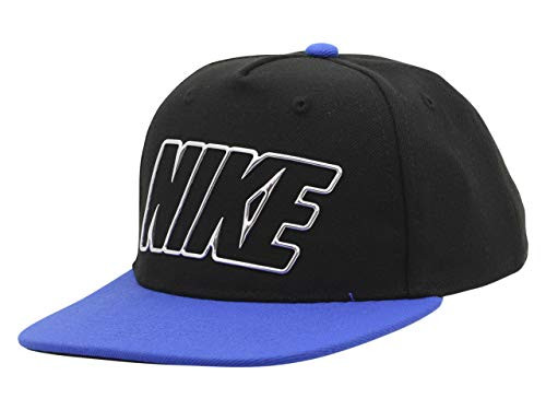 Nike Little Boys Crystal Club Black/Game Royal Snapback Baseball Cap Hat Sz 4/7