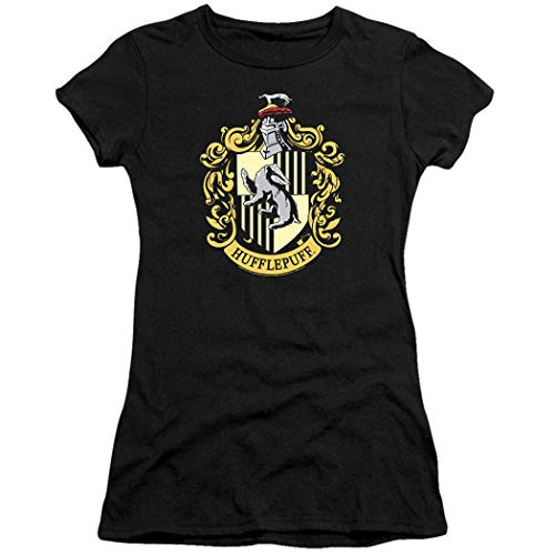 Popfunk Harry Potter Hufflepuff Logo Juniors T Shirt  and  Stickers -Small- Popfunk Harry Potter Hufflepuff Logo Juniors T Shirt  and  Stickers -Small-
