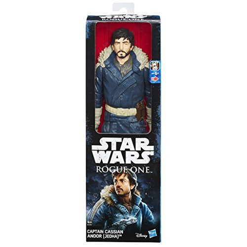 STAR WARS B7378ES00 12-Inch Rogue One Jedha Captain Cassian Andor Figure