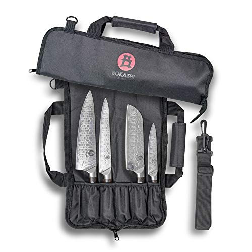 Bokashi Steel 6 Pocket Chef Knife Roll Bag (Bag Only)