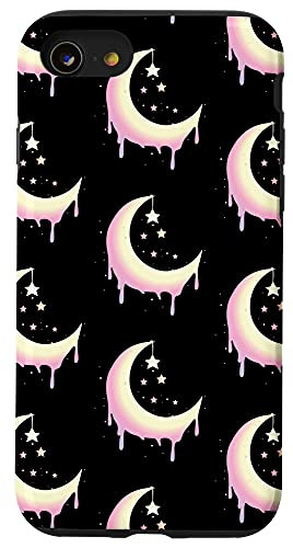 iPhone SE -2020- / 7 / 8 Pastel Moon Goth Vaporwave Case