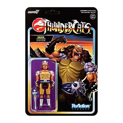 Super7 Thundercats- Grune The Destroyer Reaction Figure, Multicolor
