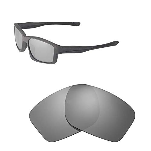 Walleva Replacement Lenses for Oakley Chainlink Sunglasses - Multiple Options Available -Titanium Mirror Coated - Polarized-