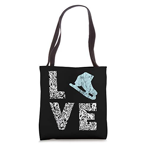Ice Skating Shoes Figure Skating Ice Skater Rink Skate Tote Bag