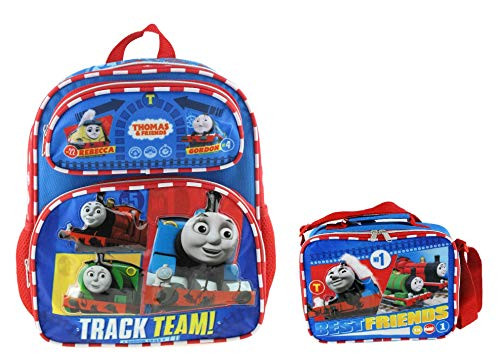 Thomas The Train 12" Toddler Small Backpack Plus Matching Lunch Bag Set