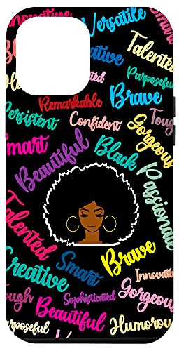 iPhone 12 Pro Max African American Women BLM Black Women Afro Queen Melanin Case