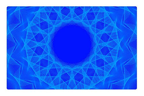 LESGAULEST Doormat Floor Rug/Mat -23.6 x 15.7 inch- - Background Lines Figures Wallpaper Design Blue