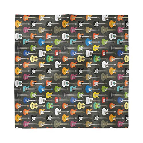 Ambesonne Guitar Decorative Napkins Set of 4, Grunge Instruments Strings Creativity Writing Songs Digital Classic Acoustic Music, Satin Fabric for Brunch Dinner Buffet Party, 12" x 12", Multicolor Ambesonne Guitar Decorative Napkins Set of 4, Grunge Instruments Strings Creativity Writing Songs Digital Classic Acoustic Music, Satin Fabric for Brunch Dinner Buffet Party, 12" x 12", Multicolor
