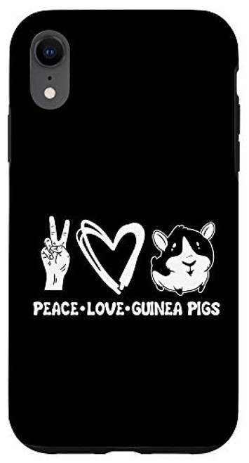 iPhone XR Peace Love Guinea Pig Clothes Stuff Cavy Gift Guinea Pig Case