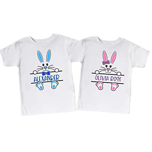Easter Cousin Crew Shirts, Personalized Matching Easter Sibling Shirts for Boy and Girl. Easter Bunny Onesie. Cute Easter Gifts for Kids