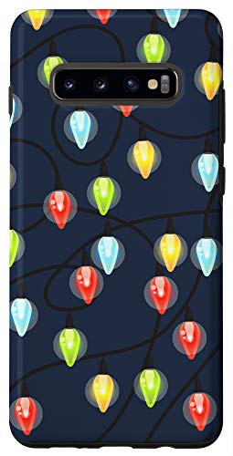 Galaxy S10 plus Cute Christmas String Lights Pattern Gift Case
