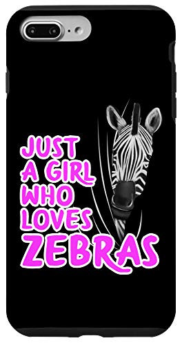 iPhone 7 Plus/8 Plus Just A Girl Who Loves Zebras Clothes Women Gift Zebra Case
