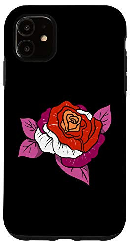 iPhone 11 Lesbian Rose Orange Pink Lesbian Pride Case