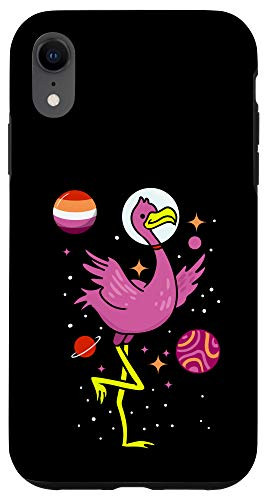 iPhone XR Lesbian Flamingo Orange Pink Lesbian Pride Case