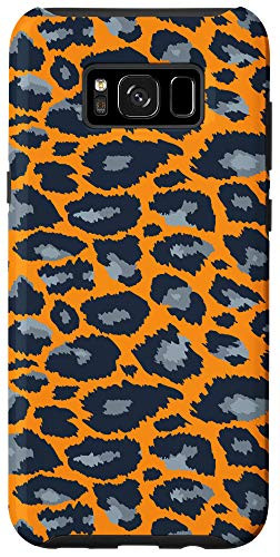Galaxy S8 plus Dark Orange Leopard Cheetah Animal Print Case