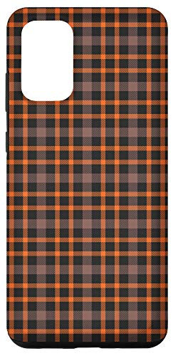 Galaxy S20 plus Halloween Autumn Season Orange Plaid Fall Pumpkin Gift Case