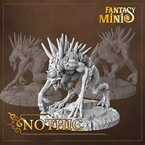 Fantasy Minis 28mm Nothic Miniature for Tabletop RPG -D and D, DND, Dungeons and Dragons, Pathfinder, Frostgrave-