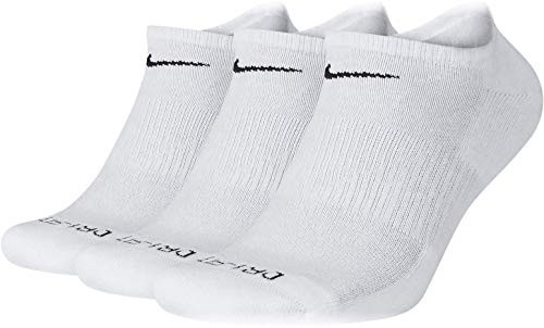 Nike Everyday Plus Cushion Crew 3 Pack Socks White/Black SX6889-100 -Medium-