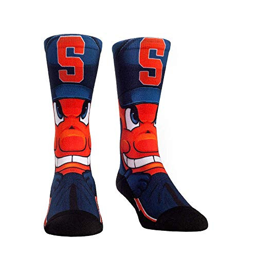NCAA Super Premium College Fan Socks -L/XL, Syracuse Orange - Mascot Otto- NCAA Super Premium College Fan Socks -L/XL, Syracuse Orange - Mascot Otto-