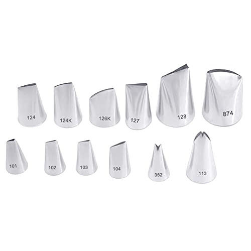 Piping Tips Rose Flower Cake Decorating Tips Cream Icing Piping Fondant Rose Nozzle Pastry Tools Fondant Decorating Tools Tulip Molds -Color - 874-