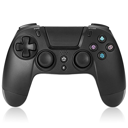 Mayfan PS4 Controller, Dual Shock Wireless Vibration Game Controller Joystick for Play Station 4 Gamepad - Black