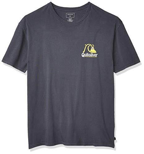 Quiksilver Men's Empty Rooms Short Sleeve TEE, Blue Nights, S