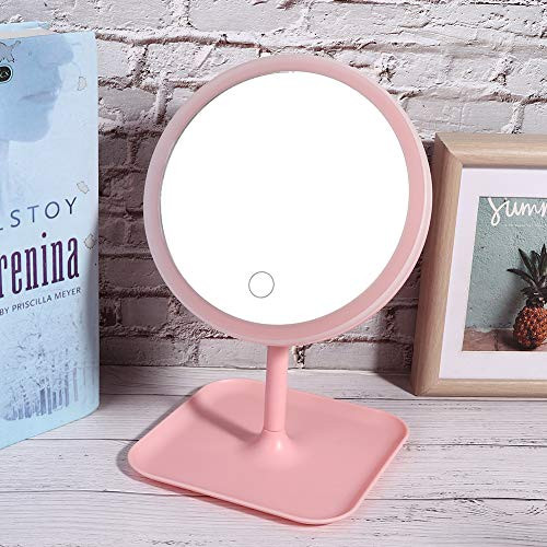 LED Makeup Mirror Magnifying Makeup Mirror Adjustable Makeup Mirror for Hotel for Travel for Home-Girl fan-