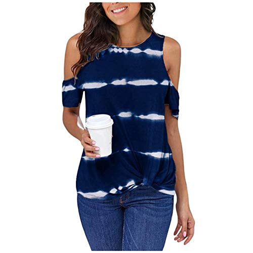 SmallYin Womens Summer T Shirts Casual Short Sleeve V Neck Tunic Loose Strappy Cold Shoulder Basic Blouse Shirts Tops SmallYin Womens Summer T Shirts Casual Short Sleeve V Neck Tunic Loose Strappy Cold Shoulder Basic Blouse Shirts Tops
