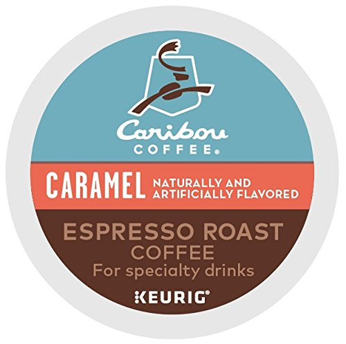 Caribou Coffee Caribou Caramel, Single Serve Coffee K-Cup Pod, Flavored Coffee, 48