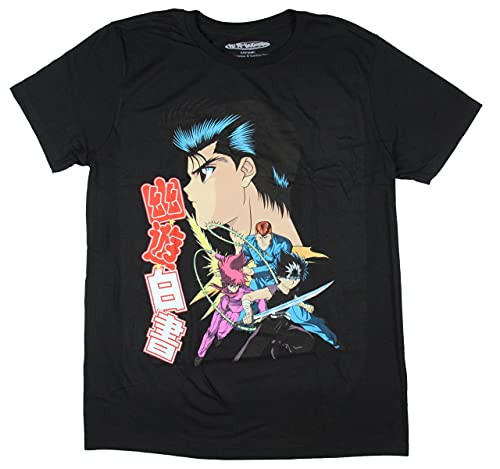 Yu Yu Hakusho Men's Yusuke Kazuma Karama Hiei Group T-Shirt -S-