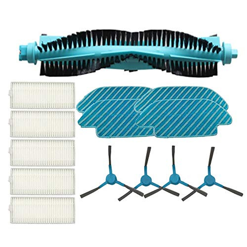 ALIKEE Main Brush Side Brushes Hepa Filter Mop Cloth for Conga 4090 Robotic Vacuum Cleaner Replacements Parts