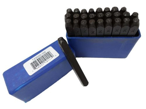 ToolUSA Letter -Lower Case- Punch Set 27 Pc -3mm 1/8"-- NL-19111