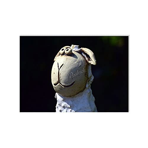 Cards with Envelopes Blank Inside, Sheep Sound Figure Decoration Birthday Greeting Card 10x7 Inches