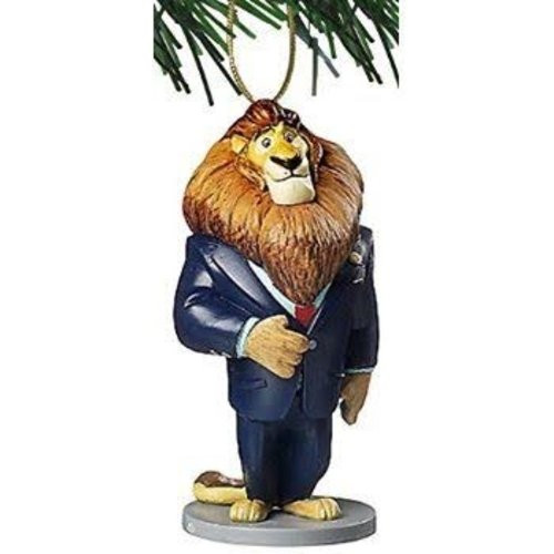 Disney Zootopia Mayor Lionheart Holiday Christmas Ornament PVC Figure New Disney Zootopia Mayor Lionheart Holiday Christmas Ornament PVC Figure New