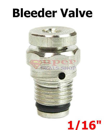 1/16" NPT Bleed Valve Push Button Bleeder Valve Air Bleeder Valve Super-Deals-Shop