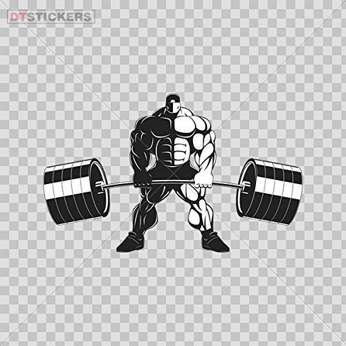 Stickers Hobby Vinyl Decal Bodybuilder Figure Hobby Decor 12 X 7.35 in.