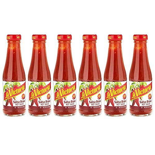 La Victoria Salsa, Brava, Hot, 8-Ounce -Pack of 6-