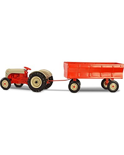 ERTL Unisex By Tomy 1/16 Ford 8N Tractor With Flarebox Wagon Toy Red One Size