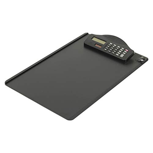 HELYZQ Plastic A4 Clipboard with Calculator Writing Pad File Folders Document Holder
