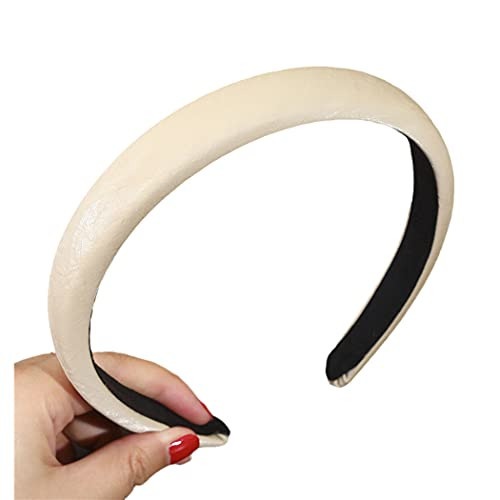 Solid Color Leather Hairbands Girls Headband Hoop Wide Side For Women Bezel Fashion Hair Accessories PU-10 Solid Color Leather Hairbands Girls Headband Hoop Wide Side For Women Bezel Fashion Hair Accessories PU-10
