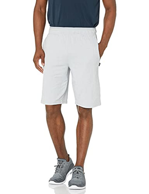 Jockey Men's Active Quick Dry Short, Marled White-10155, Large