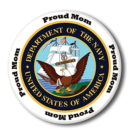 US Navy Proud MOM Button -Each-